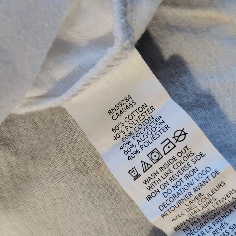 Place White Tee with Pink Gingham Trim - Picture 9 of 10
